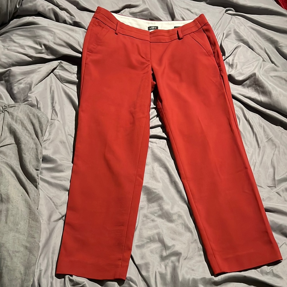 Loft career ankle pants